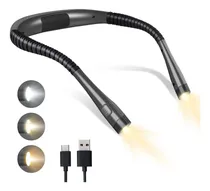 Comprar Luz De Leitura De Pescoço Dobrável Luz Leitura Recarregável Cor da estrutura Preto iBoa