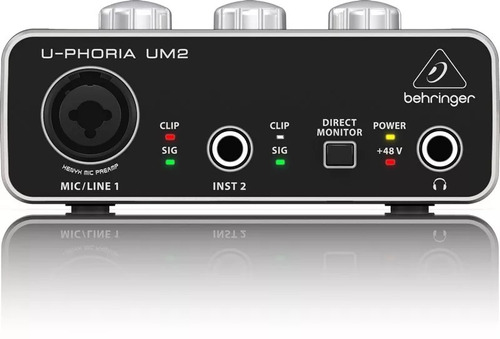 Behringer Um2 Interfaz De Audio 2x2 Usb 48v, Full Y Garantia