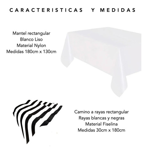 Imagen 3 de 5 de Kit Decoración Mesa Navidad Año Nuevo Set Navideño Fiestas