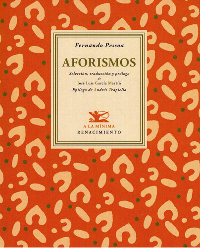 Aforismos, De Fernando Pessoa. Editorial Renacimiento, Tapa Blanda En Español, 2014