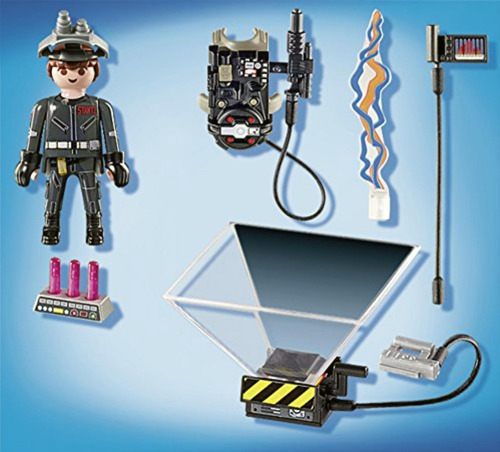 Figura Armable Playmobil Ghostbusters Raymond Stantz 26 Pzas