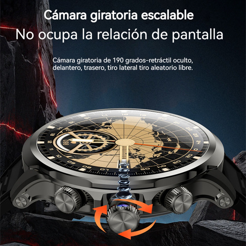 2025 Smartwatch Videollamada Nfc Reloj Inteligente Con Cámara Smart Watch Hombre Gps 8+128gb