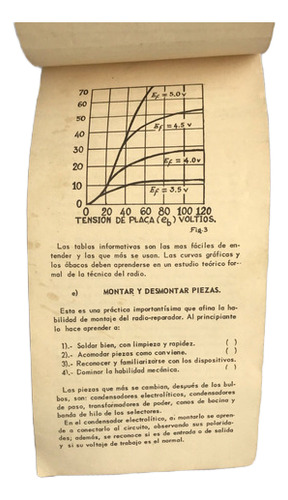 Radio, Guía Prácticas Estudiante Libro Texto Escolar Antiguo (Usado)
