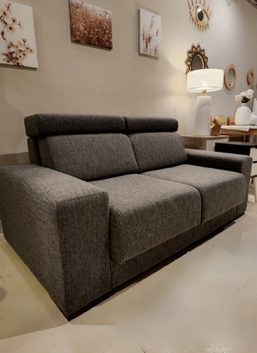 Imagen 6 de 8 de Sofa Sillon 2 Cuerpos Extensible Lotus, Lino 185cm