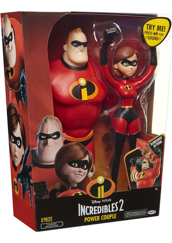 Los Increíbles Power Couple Mr. Increíble Y Elastigirl (Usado)