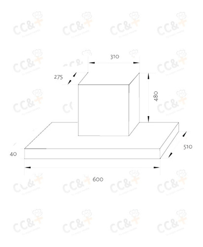 Imagen 2 de 7 de Campana De Cocinas Tst Atuel 60 Cm Acero Embalaje Gratis