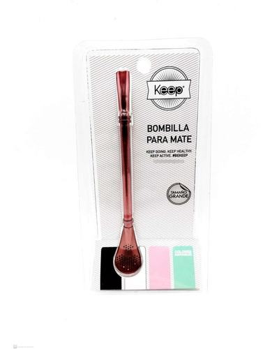 Bombilla Para Mate Keep Reutilizable 3 Colores Matero   