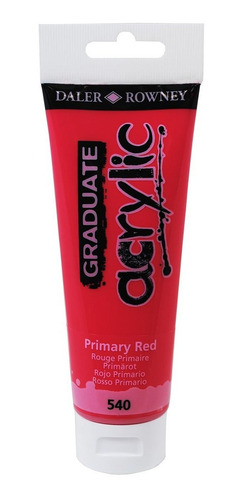 Tinta Acrilica Daler Rowney Graduate 120ml Cor 540 Primary Red