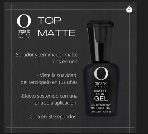 Imagen 2 de 2 de Color Gel Matte By Organic Nails