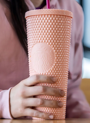 Vaso Starbucks Studded Rosa 710ml