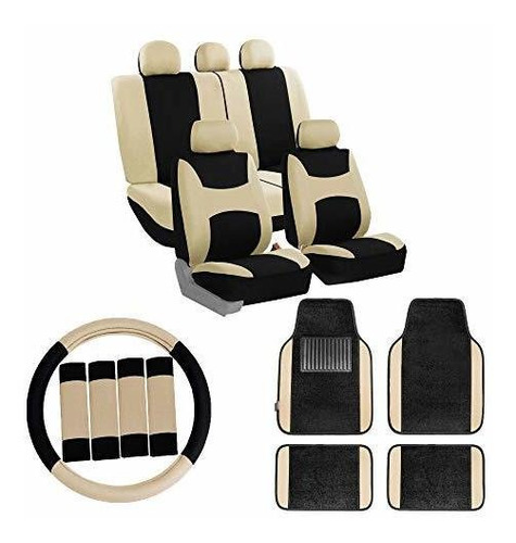 Fh Group Car Seat Covers Combo Full Set With Carpet 6bz2g