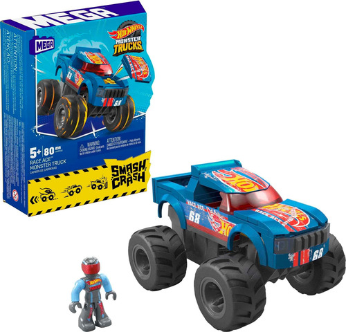 Mega Hot Wheels Monster Truck Smash: Juguete De Acción