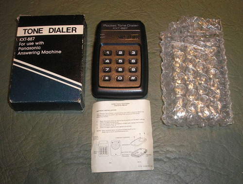 Vintage Tone Dialer Kxt-887 Panasonic Answering Machine