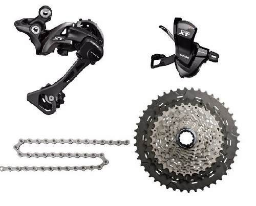 Kit Grupo Shimano Xt M8000 1 De 11v Cassete 11-46 - 4 Peças