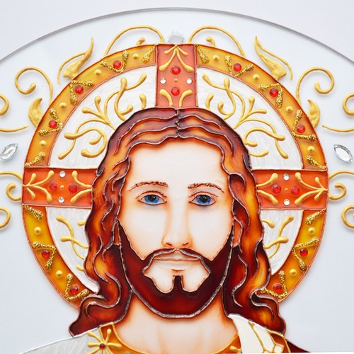 Mandala Sagrado Coração De Jesus Com 30cm