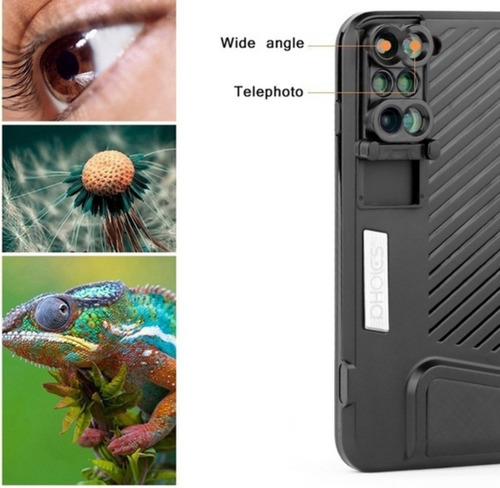 6 En 1 Gran Angular De Ojo De Pez Teléfono Móvil Lente De La