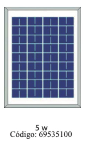 Panel Solar Plm -005-p-36 5w Paneles Solares Fema