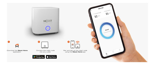 Nexxt Home Mesh Router Ncm-x1800 Wifi 6 Hogares Inteligentes
