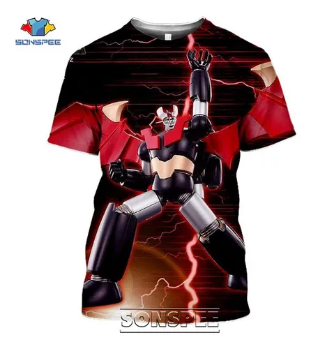 Him Men Impression 3d Mazinger Z Hombres Polera Hip Hop Cuotas