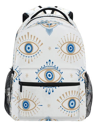 Evil Eye Backpack Bookbags Mochila Para Computadora Portátil