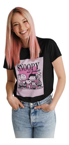 Polera Snoopy Charlie Brown Monito Algodon Estampado