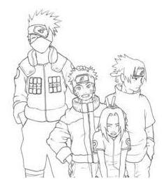 100 Desenhos Para Colorir Naruto + Mini Giz Cortesia