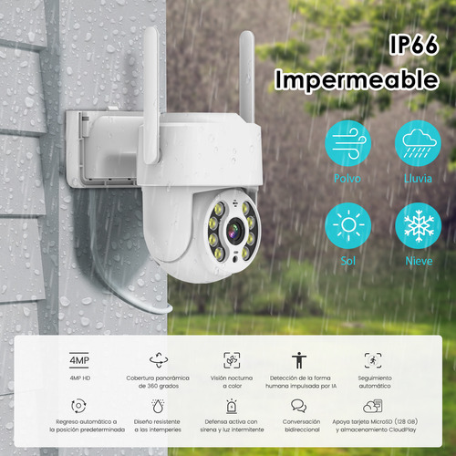 Cámara Seguridad Ip Nanwei C22 Domo Wi-fi 4mp Ptz Nocturna