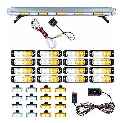 Ensamblaje De Luz De Seña 1pc 51  96-led Ámbar Blanco Utilid