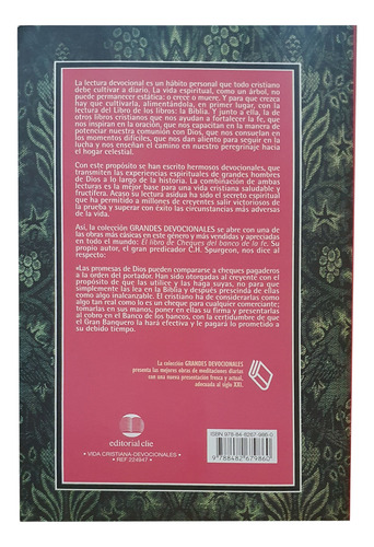 Libro De Cheques Del Banco De La Fe - C. H. Spurgeon