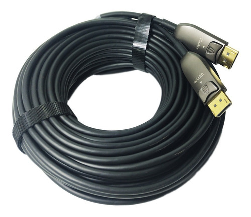 Imagem 3 de 3 de Cabo Vídeo Displayport 1.4 Fibra Óptica 4k 240hz - 20 Metros