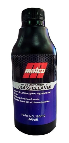 Glass Cleaner Limpador De Vidros Super Concentrado 300 Ml