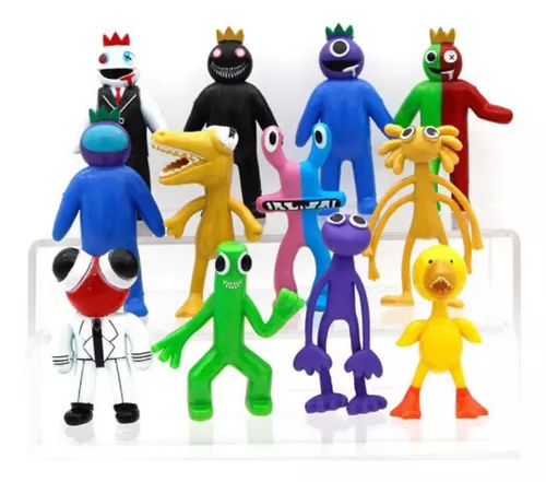 12 Peças Rainbow Friends Miniaturas Monstros Do Jogo Roblox