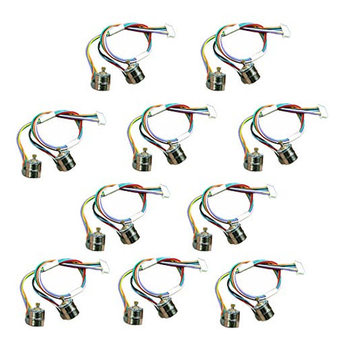 10 Pair 8mm Micro Stepper Motor 2-phase 4-wire Dc 5-6v ...