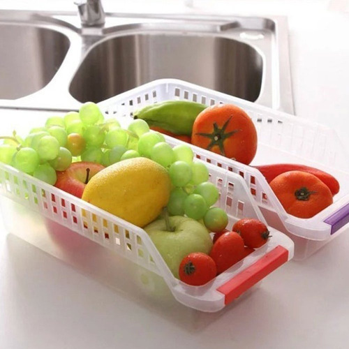 Imagen 2 de 8 de Contenedor Organizador Multiuso Para Heladera Y Guardado