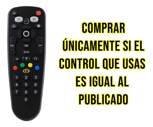 Imagen 3 de 10 de Control Remoto Para Tv Sky Generico 3ce-sxy