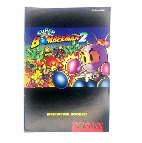 Super Bomberman 2 - Manual Original De Super Nintendo Ntsc