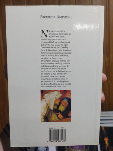 Conversaciones Con Goethe J. P. Eckermann