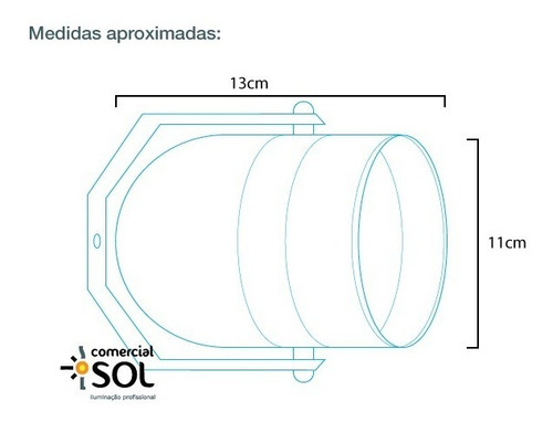 Canhão Refletor Par 30 Branco Com Porta-gelatina Soquete E27