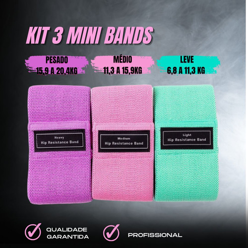 Par Halter 1 Kg + Caneleira 1 Kg + Kit 3 Theraband
