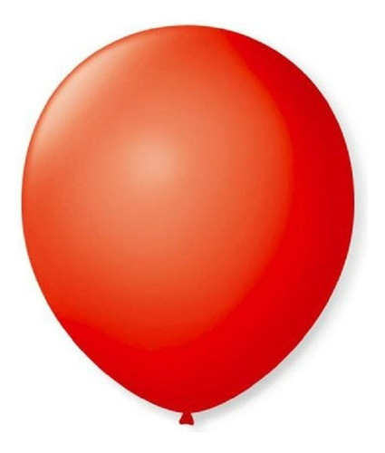 100 Unid - Bexiga Balões Liso Redondo Nº 7 Vermelho