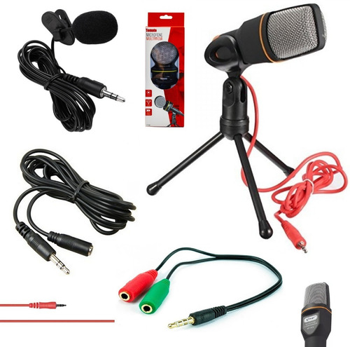 Imagem 4 de 7 de Kit Youtuber Microfone Mesa Tripé Iluminador Ring Light Anel