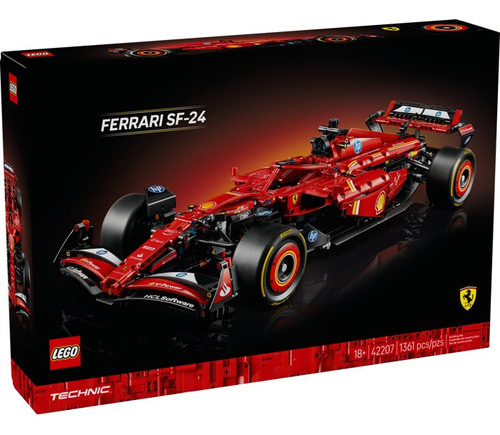 Lego Technic Coche Ferrari Sf-24 F1 42207 1361 Pz