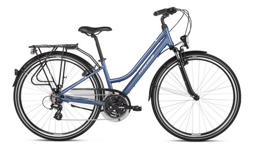 Bicicleta Kross Trans 2.0 Dama Blue/white Glossy Md