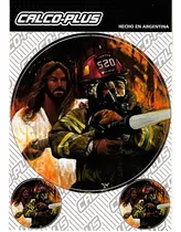 Comprar Kit De Calcos Sticker X 3 Calco Plus Jesús Con Bomberos