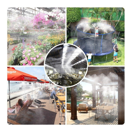 Imagen 6 de 6 de Kit Sistema Nebulización Patio Terraza Riego Neblina Resfres