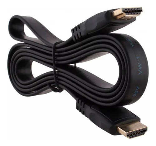 Cable Hdmi 1.5 Metros, Plano Ultra Hd Punta Dorada