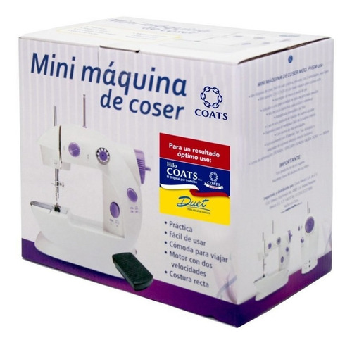 Imagen 6 de 6 de Mini Máquina Coser Portátil Automática 2 Veloc Pedal Coats