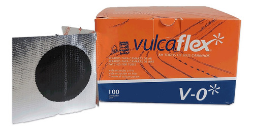 Remendos Câmara De Ar Bike Vulcaflex V-0 30mm 100 Unid Promo