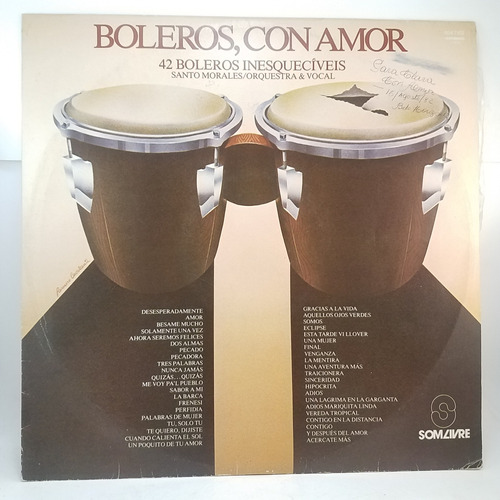 Santo Morales - Boleros, Con Amor - Vinilo - Ex