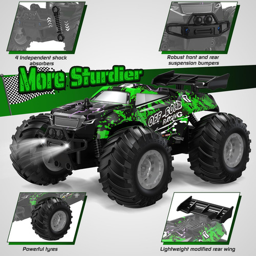 Coche Rc Hielse 1:20 10kmh Led 2 Motores 2.4ghz Recargable